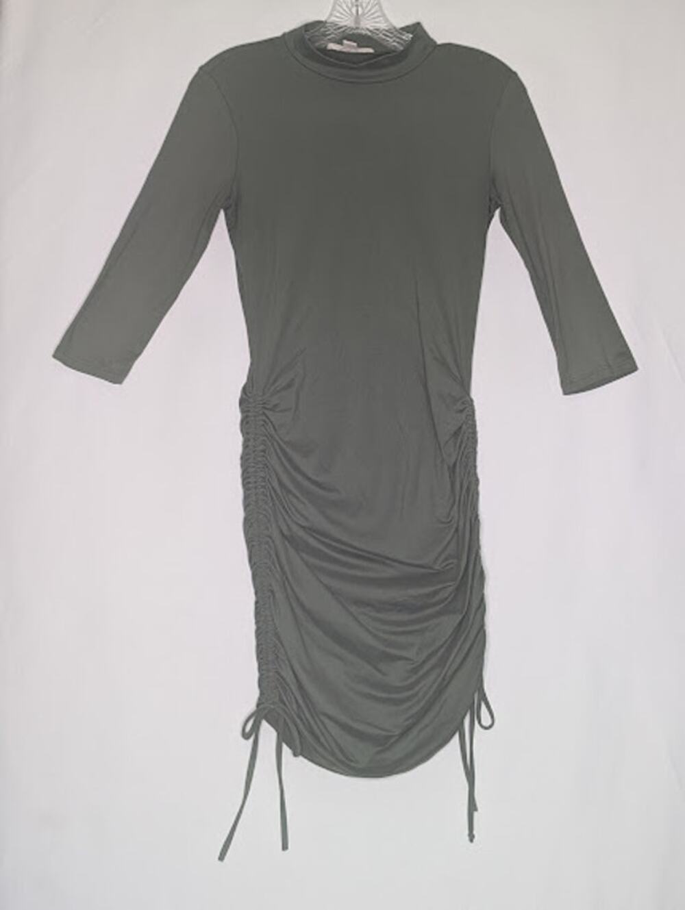 TIMING womens green bodycon mini size Medium dress Glam Flirty mobwife y2k